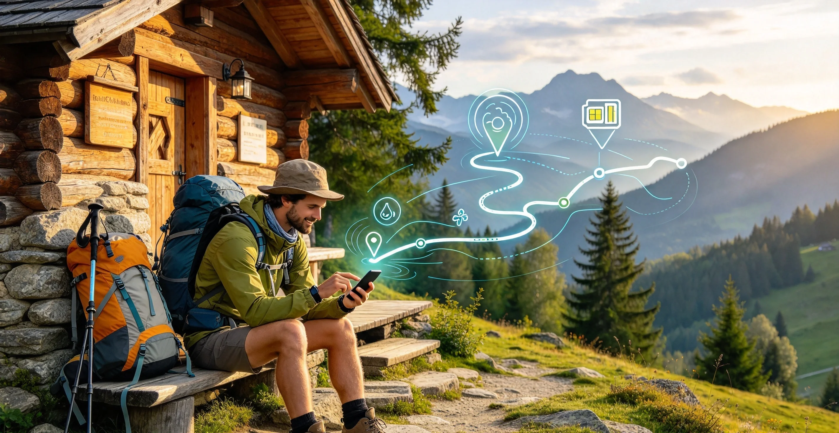 Peru travel eSIM data plans comparison illustration