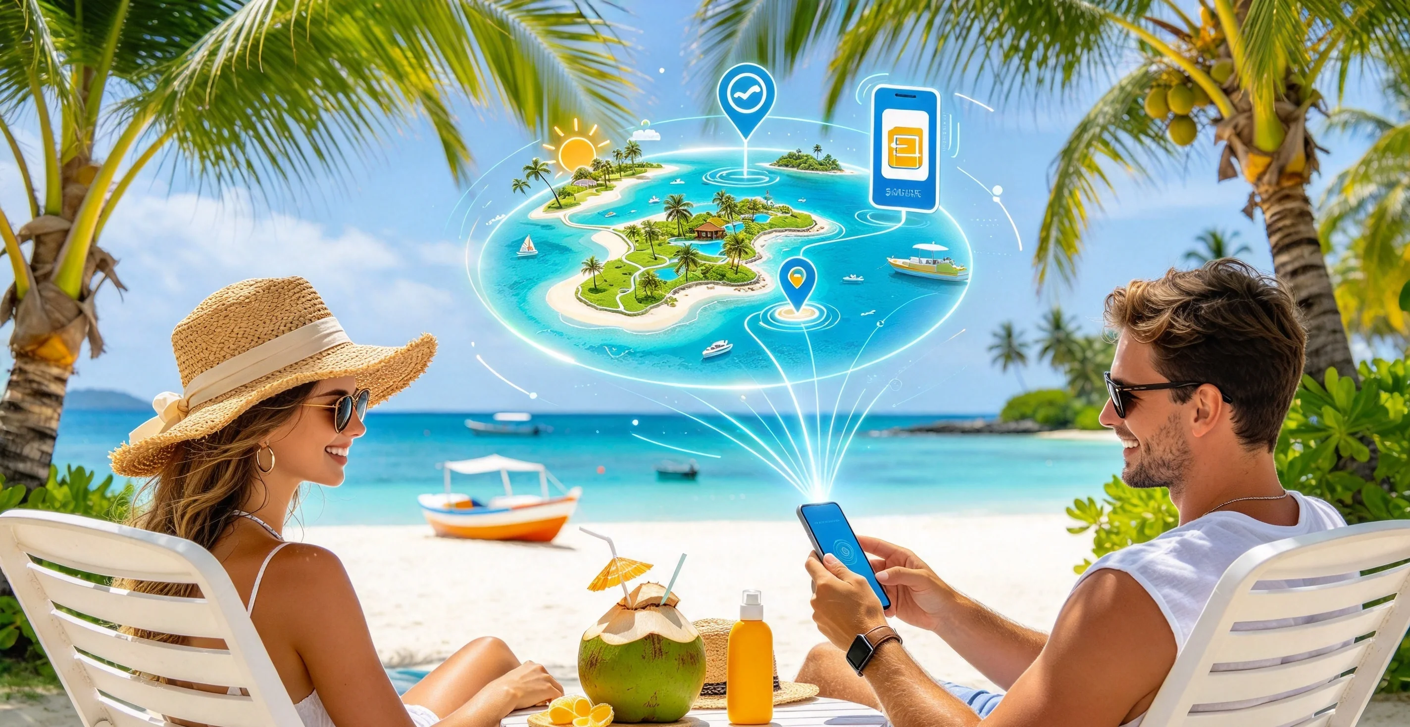 Singapore travel eSIM data plans comparison illustration