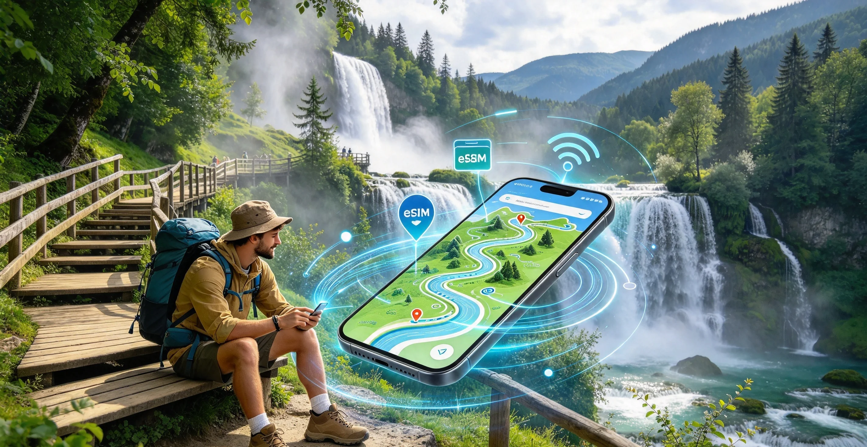 South Korea eSIM activation and coverage tips illustration